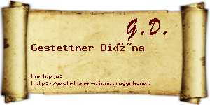 Gestettner Diána névjegykártya